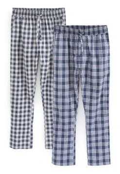 NextLIGHTWEIGHT CHECK 2 PACK STANDARD - Pyjamasbyxor - Navy Blue -Stil och Komfort Butik c45e54dbc5e441ec86abf07aab26cad4
