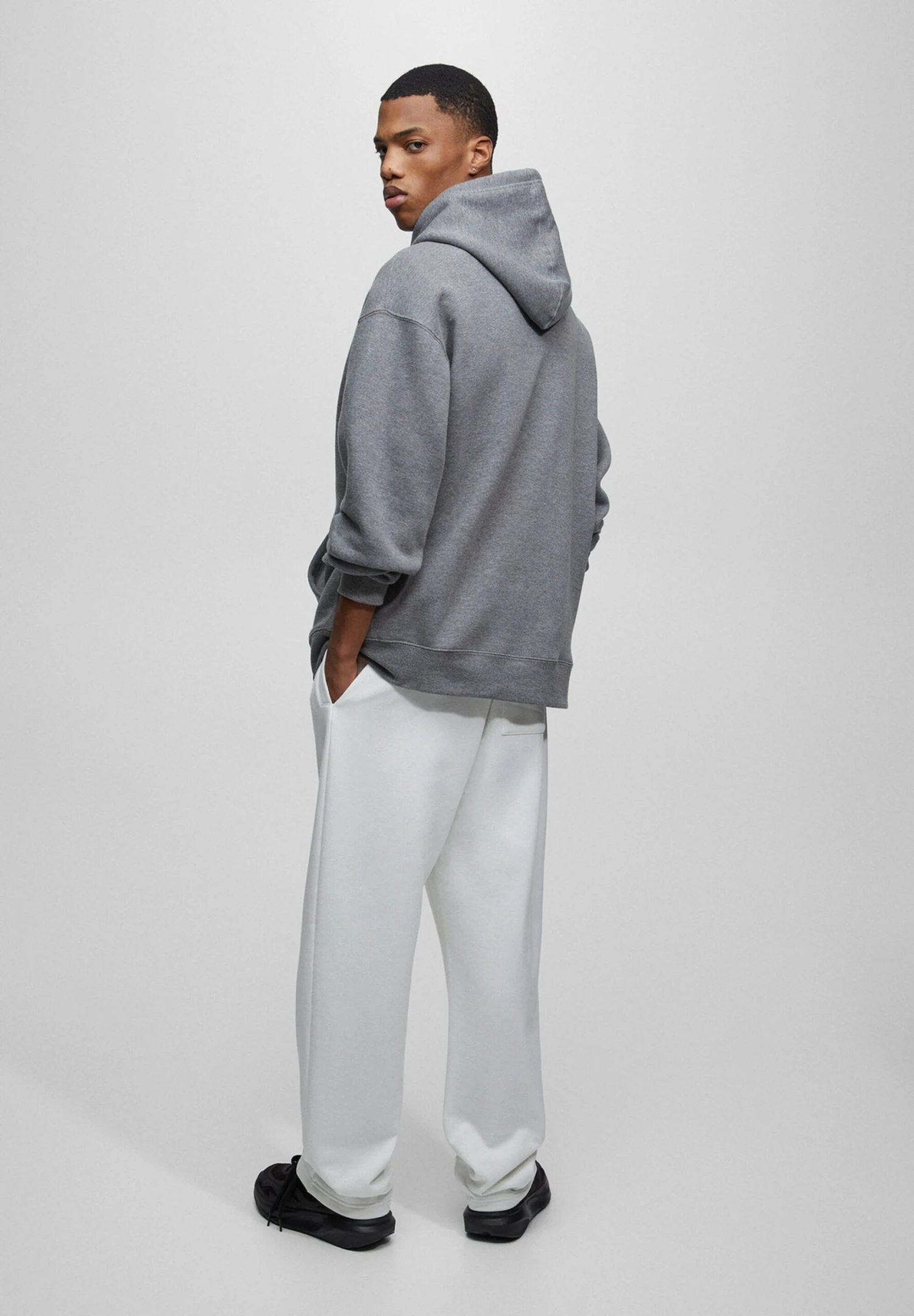 PULL & BEAR PULL&BEARWIDE LEG - Träningsbyxor - Off White 5 PULL & BEAR PULL&BEARWIDE LEG - Träningsbyxor - Off White - Bild 3