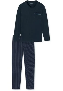 SchiesserSET COMFORT FIT - Pyjamas - Dunkelblau 11 SchiesserSET COMFORT FIT - Pyjamas - Dunkelblau -Stil och Komfort Butik d4341e05e57644708d1fab4debaae220