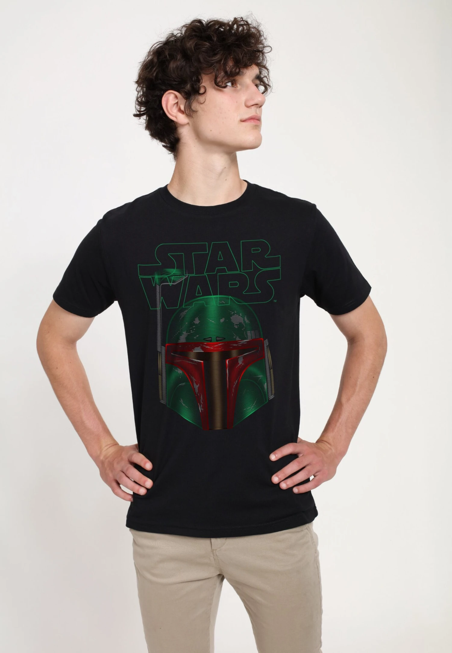 Henry TigerSTAR WARS CLASSIC PIN LINE BOBA FETT - T-shirt Med Print - Black 5 Henry TigerSTAR WARS CLASSIC PIN LINE BOBA FETT - T-shirt Med Print - Black - Bild 3
