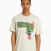 BershkaBOXY - T-shirt Med Print - Camel -Stil och Komfort Butik dd60290db04d4c25b21d7f399e9a9bae