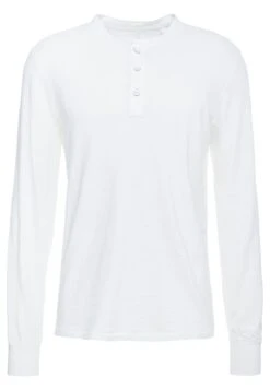 Rag & BoneCLASSIC HENLEY - Långärmad Tröja - White -Stil och Komfort Butik de345079174c4be39a15ffe79bbc4be8