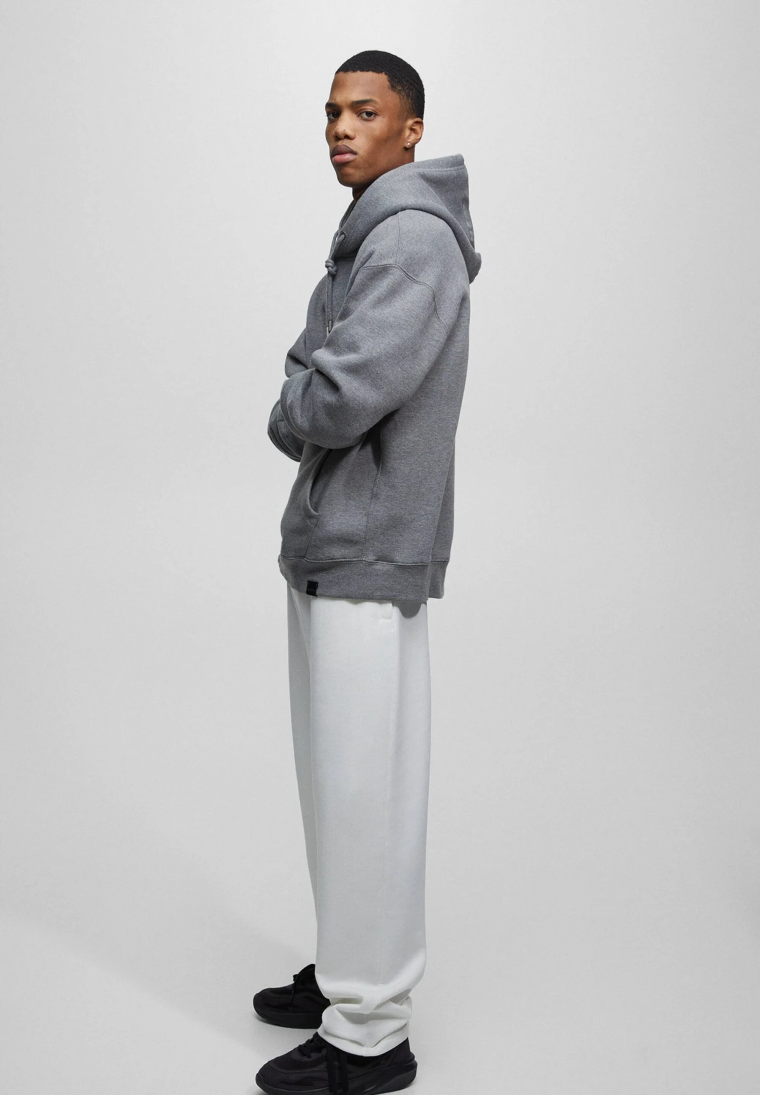 PULL & BEAR PULL&BEARWIDE LEG - Träningsbyxor - Off White 7 PULL & BEAR PULL&BEARWIDE LEG - Träningsbyxor - Off White - Bild 5