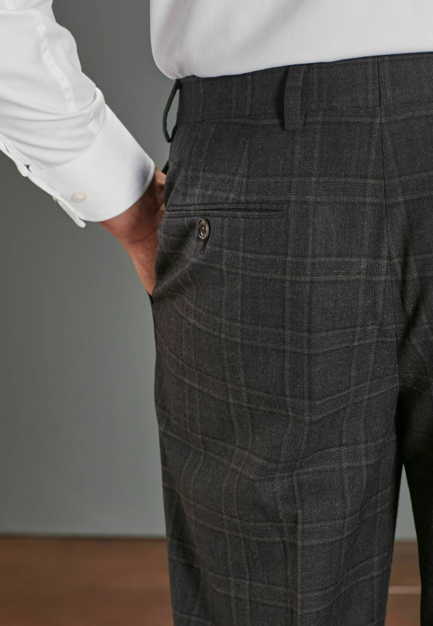 NextSIGNATURE CHECK STANDAR - Kostymbyxor - Brown 7 NextSIGNATURE CHECK STANDAR - Kostymbyxor - Brown - Bild 5