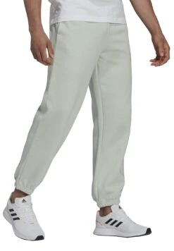 Adidas PerformanceESSENTIALS FEELVIVID FLEECE STRAIGHT - Träningsbyxor - Linen Green