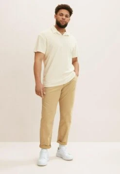 TOM TAILORPLUS - REGULAR - Tygbyxor - Splashy Sand