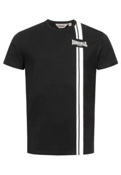 LonsdaleNORMALE PASSFORM INVERBROOM - T-shirt Med Print - Black White