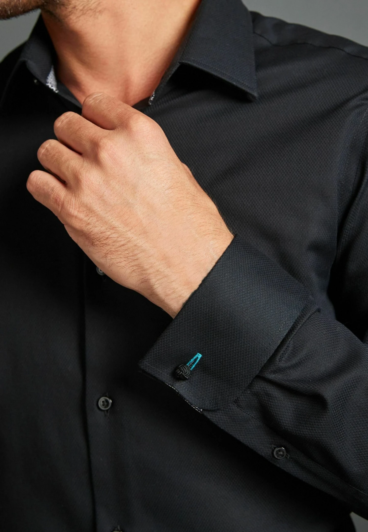 NextSLIM FIT - Kostymskjorta - Black 7 NextSLIM FIT - Kostymskjorta - Black - Bild 5