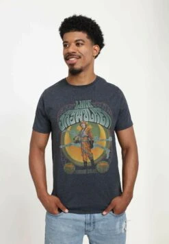 Henry TigerSTAR WARS SKYWALKER GIG UNISEX - T-shirt Med Print - Melange Black