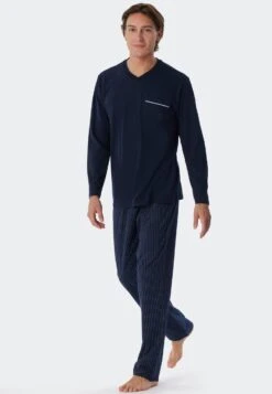 SchiesserSET COMFORT FIT - Pyjamas - Dunkelblau