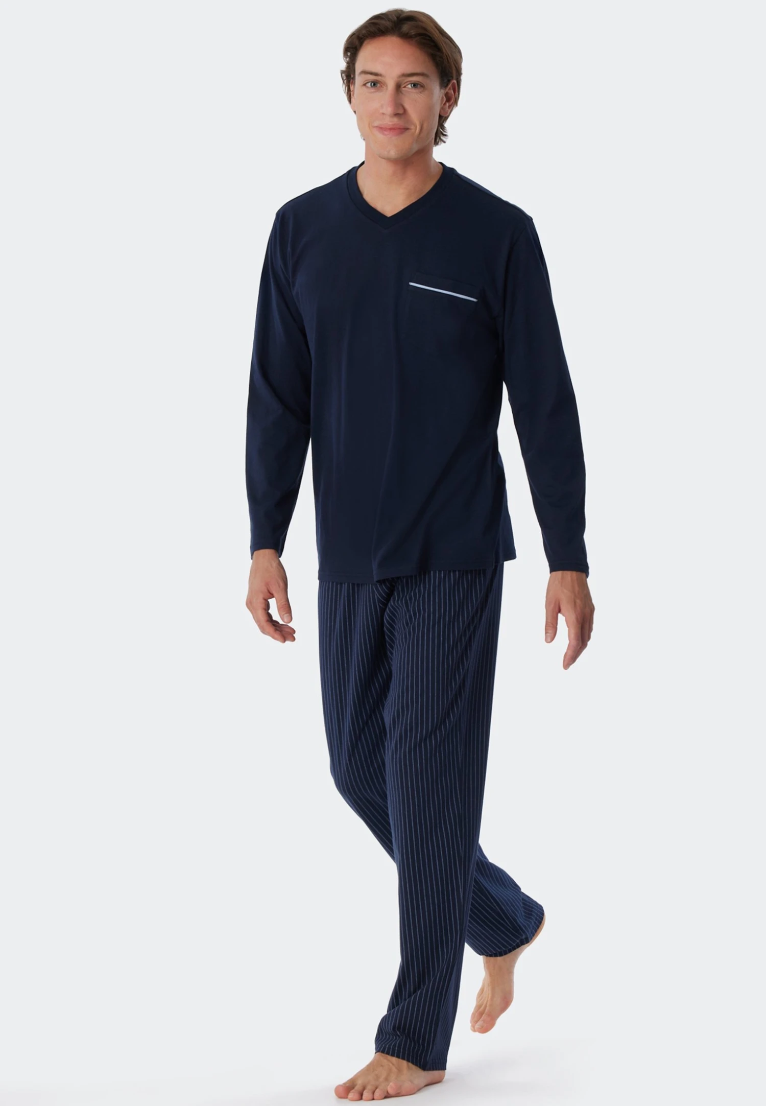 SchiesserSET COMFORT FIT - Pyjamas - Dunkelblau 3 SchiesserSET COMFORT FIT - Pyjamas - Dunkelblau