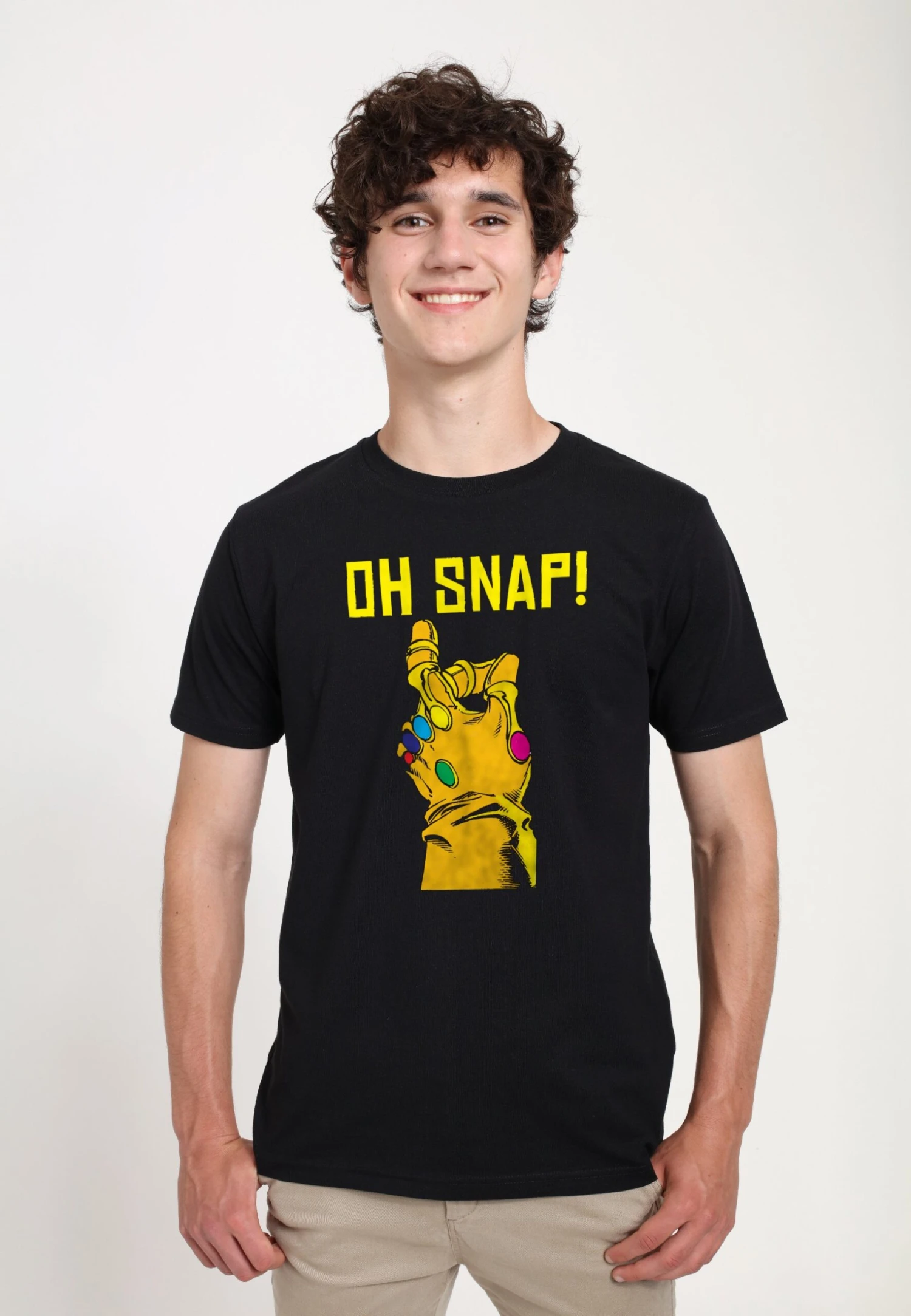 Henry TigerAVENGERS CLASSIC LARGE SNAP - T-shirt Med Print - Black 3 Henry TigerAVENGERS CLASSIC LARGE SNAP - T-shirt Med Print - Black