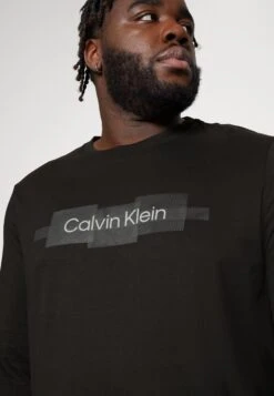 Calvin KleinBOX STRIPED LOGO - Långärmad Tröja - Black -Stil och Komfort Butik f8c6747590014581bdaa6d170d99c1c9